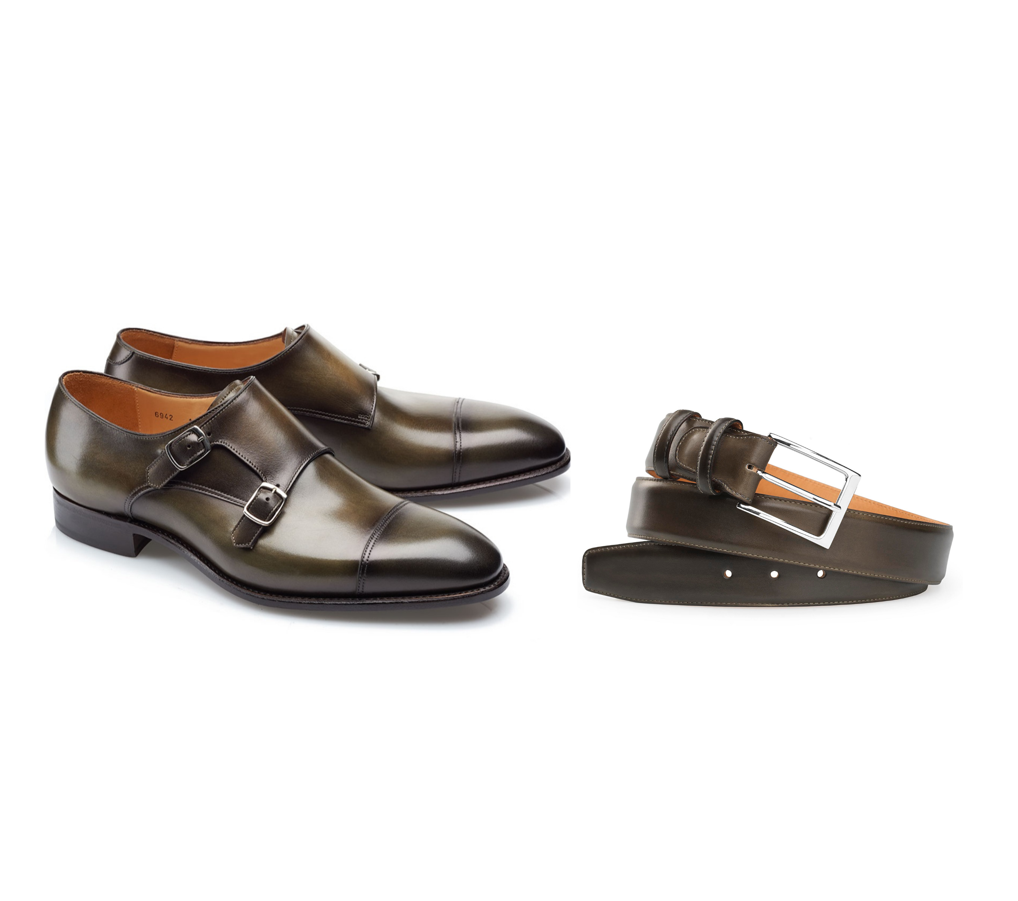 Double Buckle Shoes - Leather - PM Andrew Bosco
